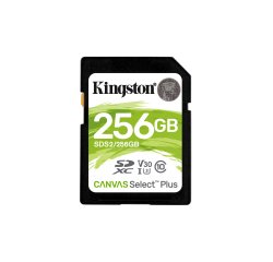 Kingston Technology Tarjeta SDXC Canvas Select Plus 100R C10 UHS-I U3 V30 de 256 GB