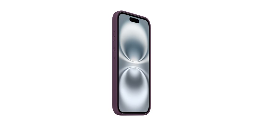 Apple Coque en silicone avec MagSafe pour iPhone 16 - Prune