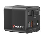 Verbatim GaN Charger 65W Universel Noir Secteur Charge rapide Intérieure