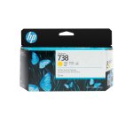 HP Cartouche d’encre DesignJet 738, jaune, 130 ml