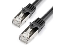 StarTech.com Câble réseau Cat6 blindé SFTP sans crochet de 1 m - Cordon Ethernet RJ45 anti-accroc - M/M - Noir