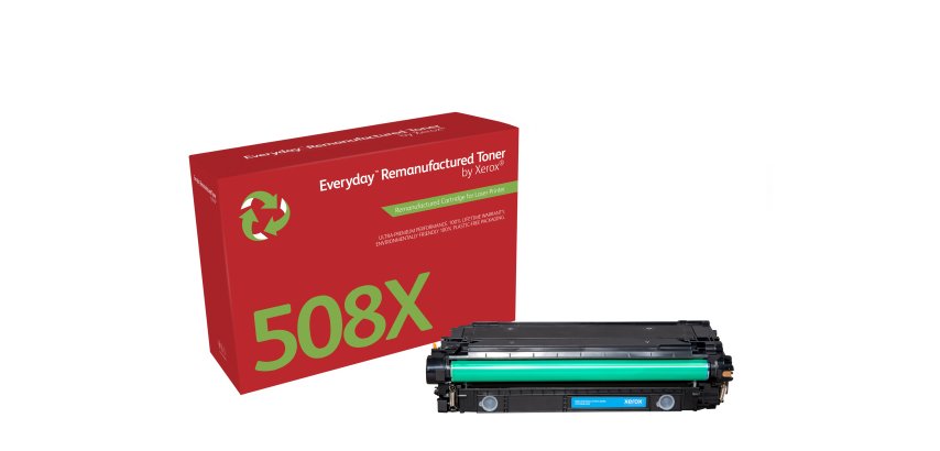 Toner remanufacturé Cyan Everyday™ de Xerox compatible avec HP 508X (CF361X), Grande capacité