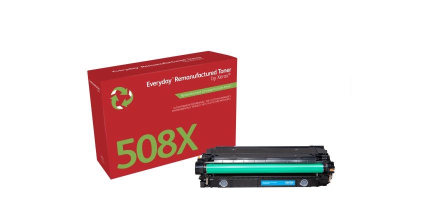 Toner remanufacturé Cyan Everyday™ de Xerox compatible avec HP 508X (CF361X), Grande capacité