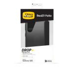 OtterBox React Folio Series voor Samsung Galaxy S25, transparant/zwart