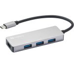 Sandberg 336-32 hub & USB 3.2 Gen 1 (3.1 Gen 1) Type-C concentrator 5000 Mbit/s Gray