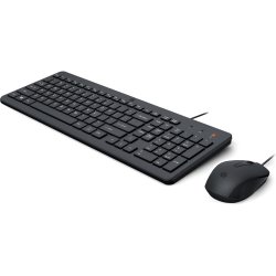 HP 150 WIRED MOUSE/KB COMBO FR clavier Souris incluse USB Noir