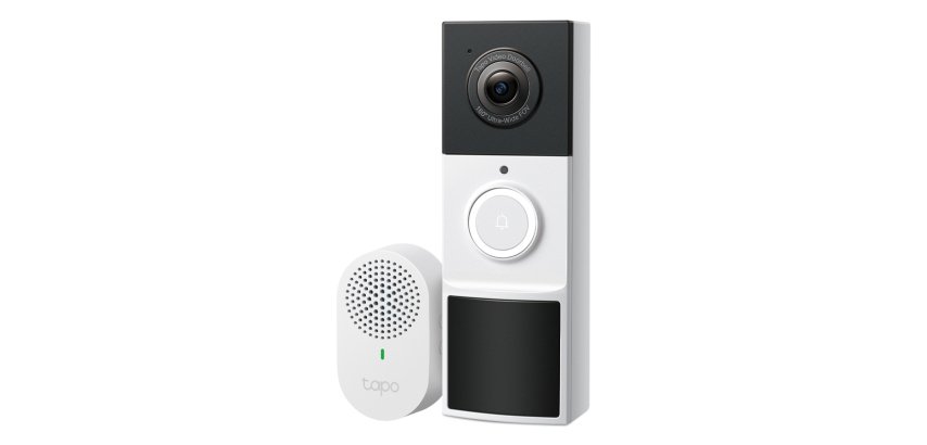 TP-Link Tapo Video Doorbell Camera Noir, Blanc