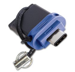 Verbatim Dual - Unidad USB 3.0 de 64 GB - USB-C / USB-A - Azul