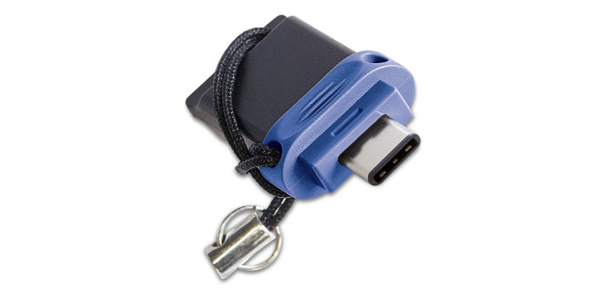 Verbatim Dual - Unidad USB 3.0 de 64 GB - USB-C / USB-A - Azul