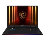 MSI Raider 18 HX AI A2XWIG-067IT Intel Core Ultra 9 285HX Computer portatile 45,7 cm (18") UHD+ 64 GB DDR5-SDRAM 4 TB SSD NVIDIA GeForce RTX 5080 Wi-Fi 7 (802.11be) Windows 11 Pro Italiano Nero