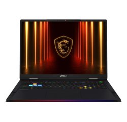 MSI Raider 18 HX AI A2XWIG-067IT Intel Core Ultra 9 285HX Computer portatile 45,7 cm (18") UHD+ 64 GB DDR5-SDRAM 4 TB SSD NVIDIA GeForce RTX 5080 Wi-Fi 7 (802.11be) Windows 11 Pro Italiano Nero