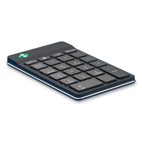 R-Go Tools Teclado numérico R-Go Numpad Break, teclado numérico ergonómico con software de pausa, bluetooth, negro