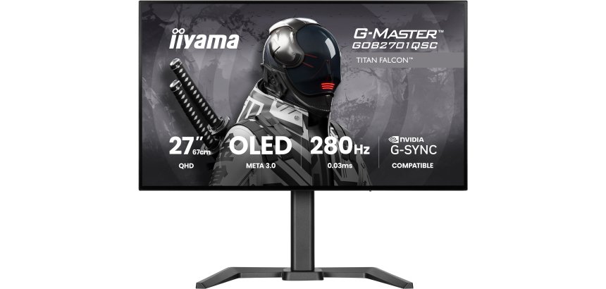 iiyama G-MASTER GOB2701QSC-B1 computer monitor 68,6 cm (27") 2560 x 1440 Pixels 2K Ultra HD OLED Zwart