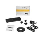 StarTech.com Docking station USB 3.0 a doppio monitor con HDMI e DVI/VGA, hub USB-A a 3 porte, GbE, Audio - Dock universale Tipo-A per laptop - Windows/macOS/ChromeOS