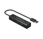 Conceptronic HUBBIES06B hub de interfaz USB 3.2 Gen 1 (3.1 Gen 1) Type-A 5000 Mbit/s Negro