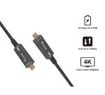 Equip 119461 Cavo ottico attivo USB-C-C, M/M, 5,0 m, PD 60W, 4K/60Hz, 10Gbps, Video+Dati+PD