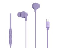 Celly UP1600TYPECVL cuffia e auricolare Cablato In-ear Musica e Chiamate USB tipo-C Viola