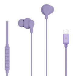 Celly UP1600TYPECVL headphones/headset Wired In-ear Calls/Music USB Type-C Violet