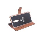Celly Wally custodia per cellulare 14,7 cm (5.8") Custodia a libro Nero, Marrone