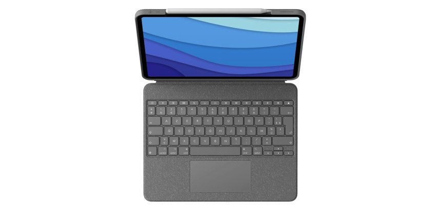 Logitech Combo Touch AZERTY Francés Smart Connector Gris