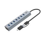 Conceptronic HUBBIES21GP 7-Port USB 3.0 Hub with Power Adapter, 5Gbps, USB-A x 7