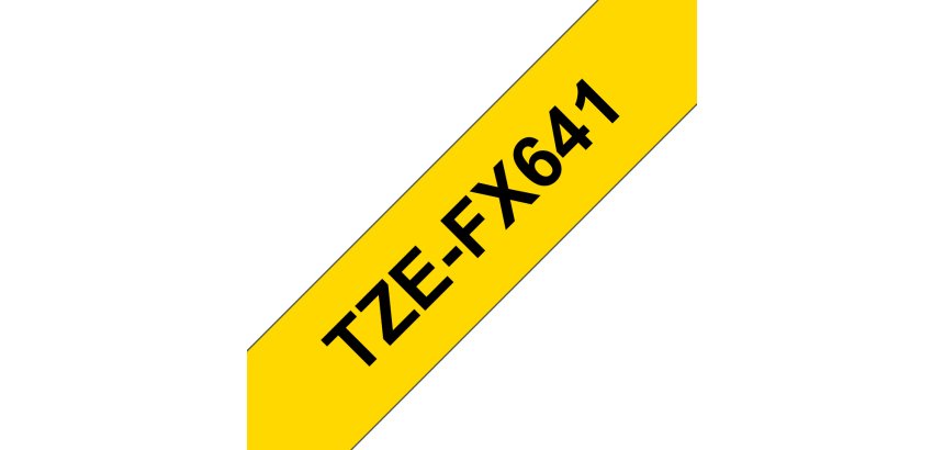 Brother TZE-FX641 cinta para impresora de etiquetas Negro sobre amarillo TZ