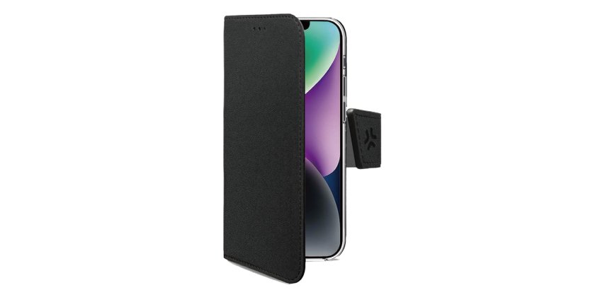 Celly WALLY mobile phone case 15.5 cm (6.1") Wallet case Black
