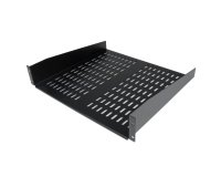 StarTech.com Étagère de Rack de Serveur 2U - Plateau Cantilever Universel à Montage en Rack Ventilé pour Rack 19" - Acier Gros Calibre - Capacité de Poids 23kg - Étagère de 40cm de Profondeur, Noir