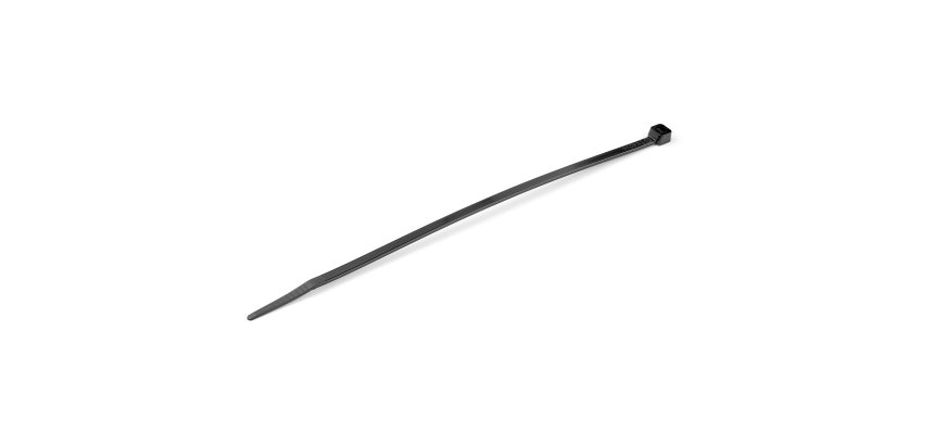 StarTech.com Fascette fermacavo riutilizzabili da 20 cm - 4 mm di larghezza, 55mm di diametro del fascio e resistenza alla trazione 22 kg, fascette in nylon autobloccanti, Omologati 94V-2/UL, 100 pezzi - nero