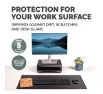 Fellowes Computer Desk Mat with Non-Slip Base Breyta Desk Mat with Antibacterial Protection Black