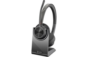 HP Poly Auriculares Poly Voyager 4320 USB-C + adaptador BT700 + soporte de carga