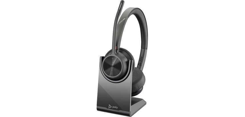 HP Poly Micro-casque Poly Voyager 4320 USB-C + dongle BT700 + base de chargement