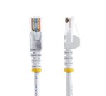 StarTech.com Câble réseau Cat5e UTP sans crochet de 3m - Cordon Ethernet RJ45 anti-accroc - M/M - Blanc