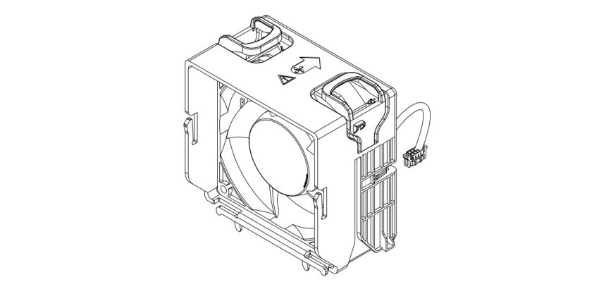 DELL 121-BBBX système de refroidissement d’ordinateur Boitier PC Ventilateur