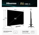 Hisense 85 '' A6Q | Smart TV UHD 4K 4K 60 Hz