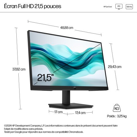 HP Moniteur FHD 21,5 pouces Series 3 Pro - 322pf