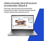 HP DQ0D0ET ordenador portatil Copilot+ PC 40,6 cm (16") WUXGA 32 GB DDR5-SDRAM 1 TB SSD Wi-Fi 7 (802.11be) Windows 11 Pro AI Workstation, AI PC Plata