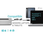 i-tec USB-C Metal Ergonomic 3x 4K Display Docking Station with Power Delivery 100 W + Universal Charger 100 W