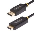 StarTech.com 2m DisplayPort naar HDMI Adapter Kabel, 4K 60Hz met HDR, DP naar HDMI 2.0b, Actieve Video Converter, DisplayPort Desktop naar HDMI Monitor, DisplayPort HDMI kabel