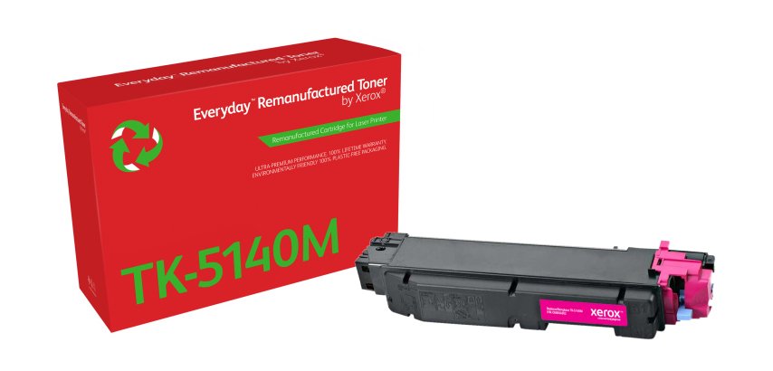 EverydayTM Magenta Remanufactured Toner by Xerox compatible with Kyocera TK-5140M, Standard capacity