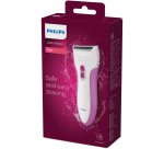 Philips SatinShave Essential Rasoio senza filo Wet & Dry bianco e rosa HP6341/00