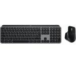 Logitech Master MX Keys S Combo for Mac clavier Souris incluse maison/bureau RF sans fil + Bluetooth AZERTY Français Aluminium, Noir