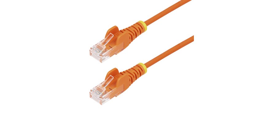StarTech.com Ethernet-Kabel CAT6 Orange 1,5 m, Hakenfrei, 100W PoE, UTP, LSZH, Reines Kupferdraht 28AWG, RJ45 Patchkabel mit Zugentlastung, Fluke Getestet