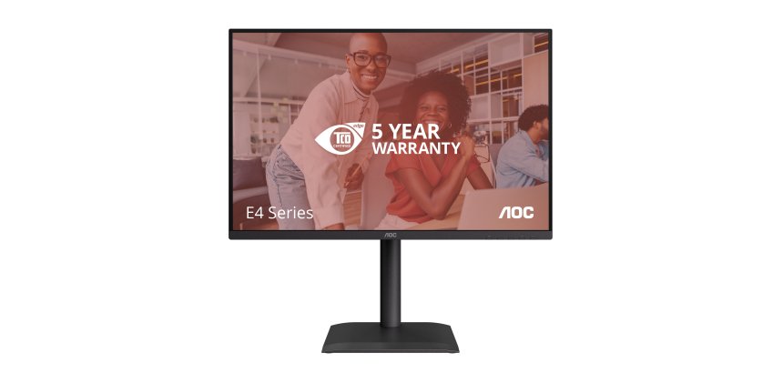 AOC E4 X24E4U computer monitor 61 cm (24") 1920 x 1200 pixels Full HD LED Black
