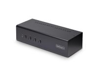 StarTech.com Switch KVM 4 Ports DisplayPort pour Deux Moniteurs, KVM 4K 60Hz, 2 Ports USB 5Gbps, 2 Ports USB 2.0 HID, Commutateur KVM avec Commutation par Touches et Boutons, Conforme TAA - Audio 3,5 mm, HDCP