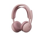 Logitech Zone Wireless 2 ES for Business Casque Sans fil Arceau Business/Everyday USB Type-C Bluetooth Rose