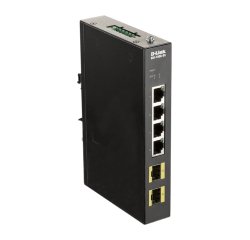 D-Link DIS-100G-6S commutateur réseau Non-géré Gigabit Ethernet (10/100/1000) Rail DIN Noir