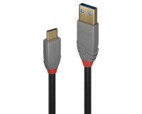 Lindy Câble USB 3.2 Type A vers C de 1.5m, 10Gbit/s, gamme Anthra