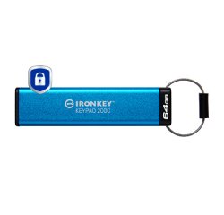 Kingston Technology IronKey Keypad 200C USB-C de 64 GB 200C, FIPS 140-3 nivel 3 AES-256