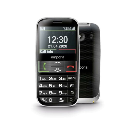 Emporia Euphoria-LTE 5,84 cm (2.3") 98 g Noir Téléphone pour seniors